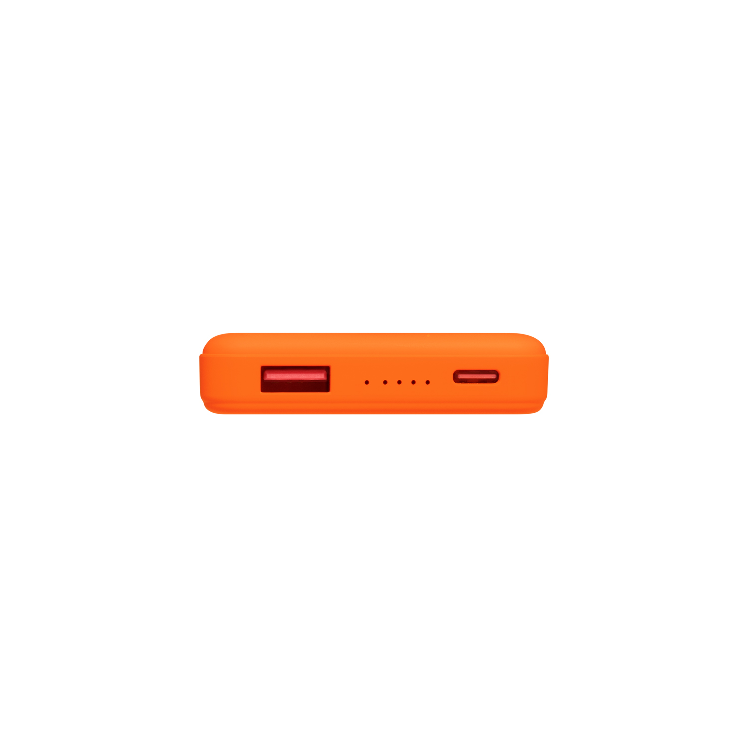 Внешний аккумулятор Ларго PD (Largo PD) 5000mAh с функцией беспроводной зарядки 15W, оранжевый