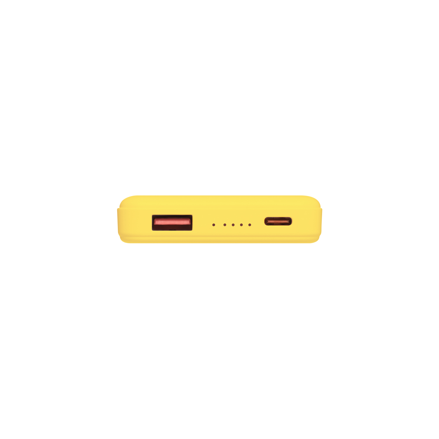 Внешний аккумулятор Ларго PD (Largo PD) 5000mAh с функцией беспроводной зарядки 15W, желтый