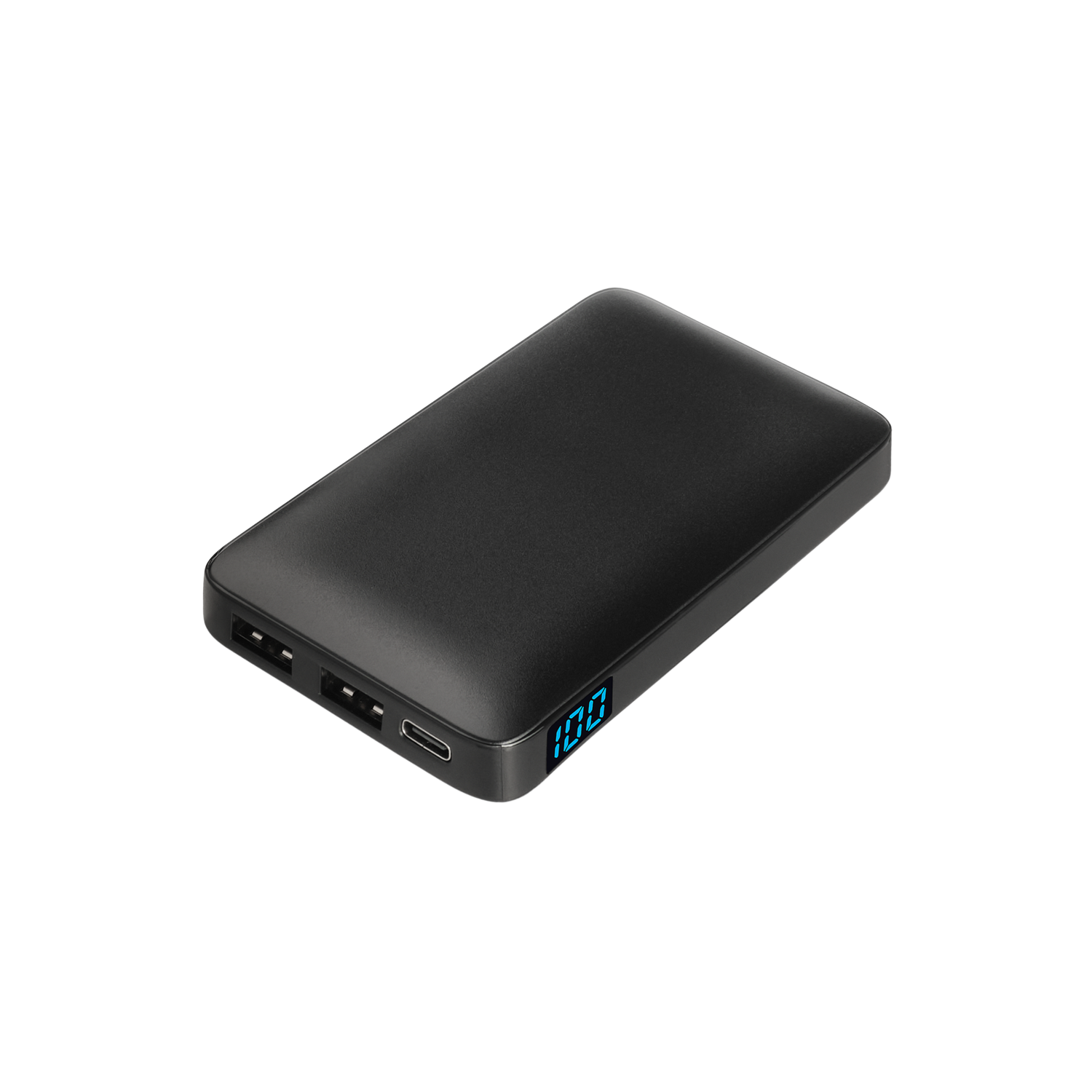 Внешний аккумулятор с цветной подсветкой Анкор Макс (Ancor Max) 5000 mAh, черный