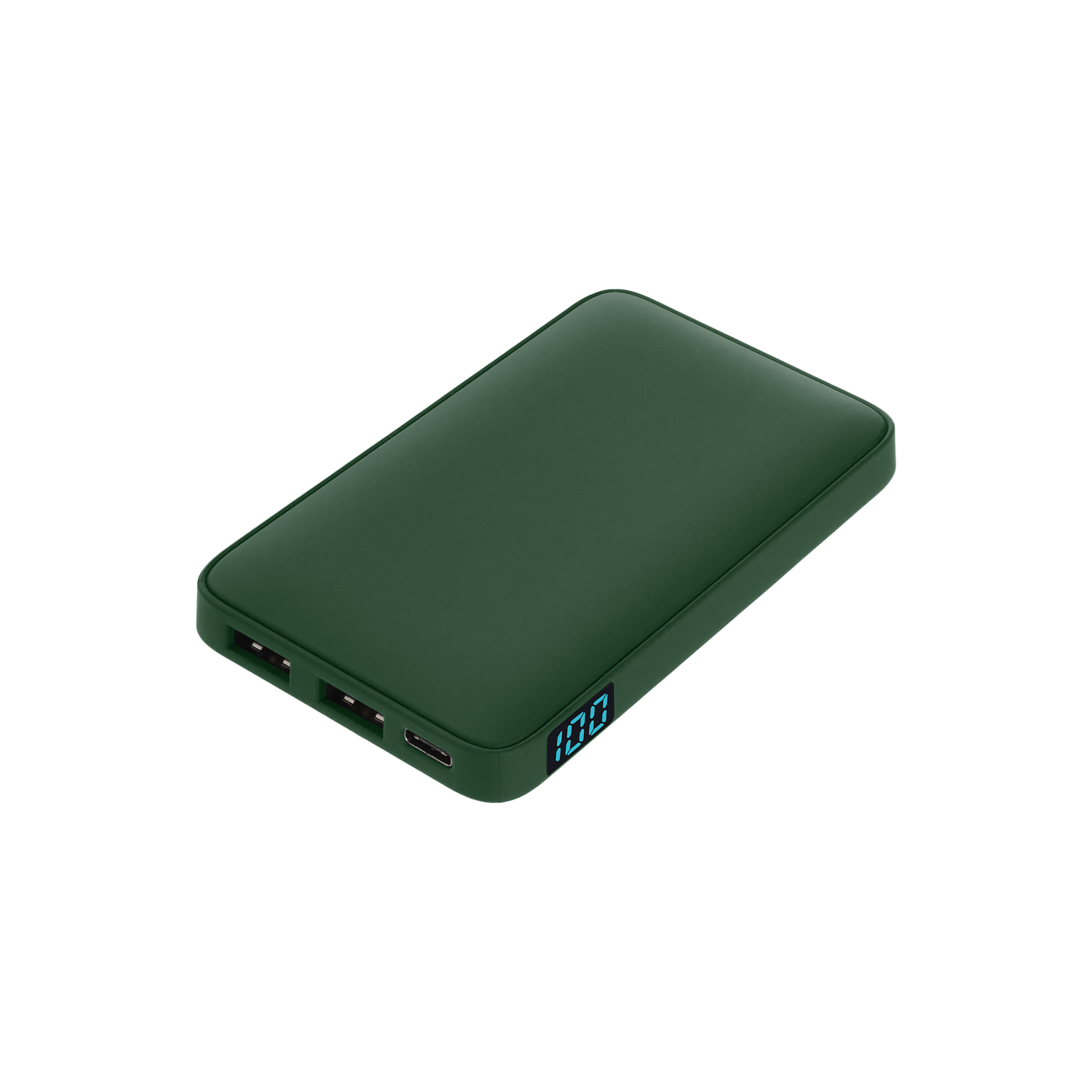 Внешний аккумулятор с подсветкой Анкор (Ancor) 5000 mAh, зеленый