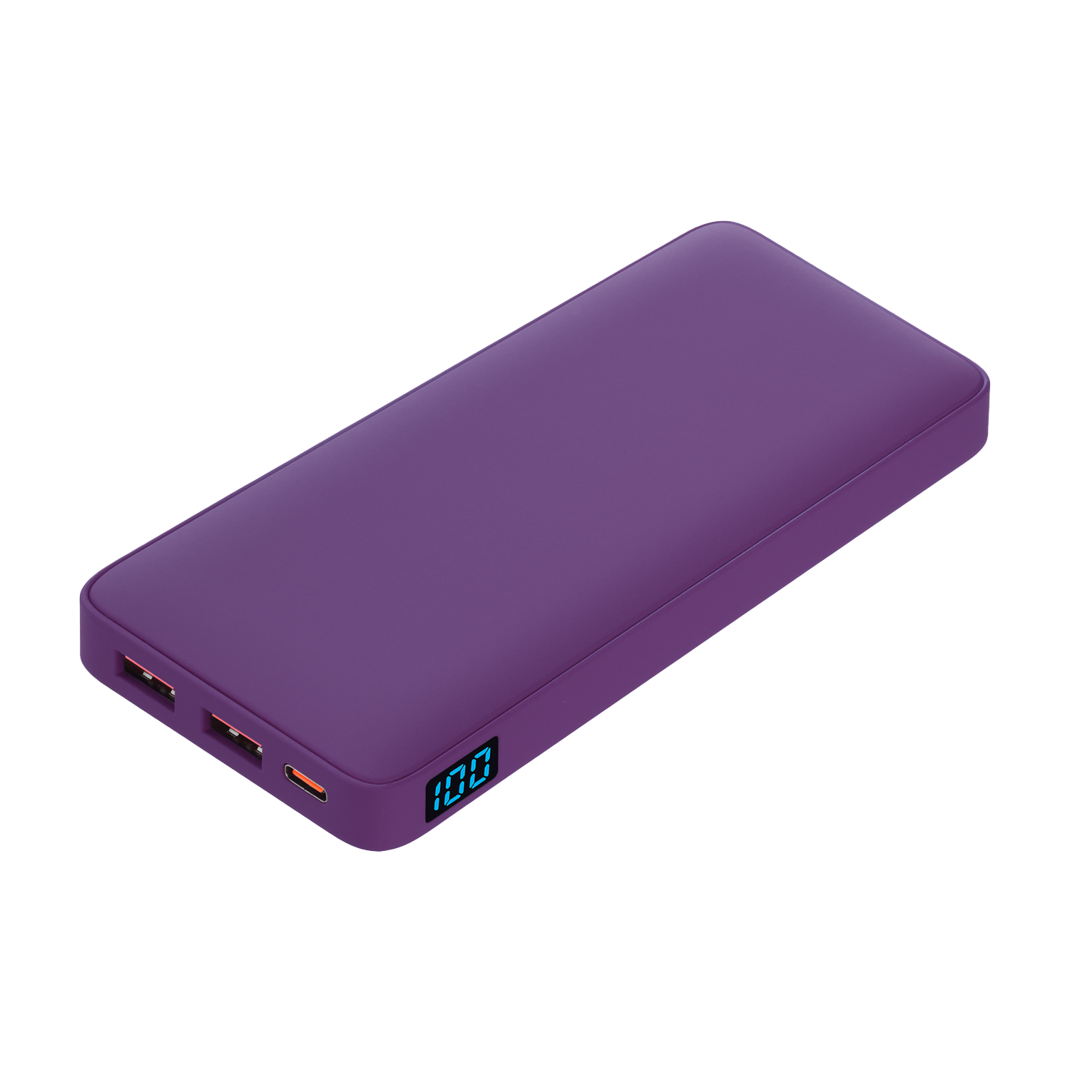 Внешний аккумулятор с подсветкой Анкор Плюс PD (Ancor PD Plus) 10000 mAh, фиолетовый