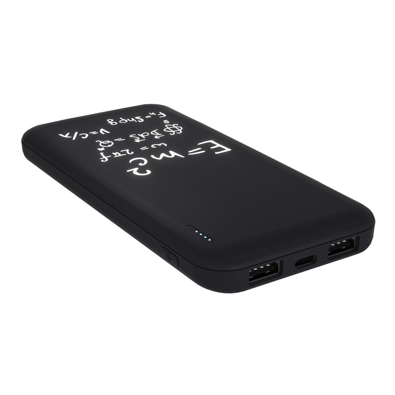 Внешний аккумулятор с подсветкой Люче (Luce) 10000 mAh, черный