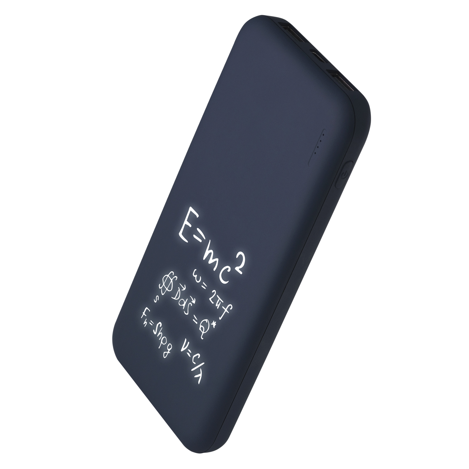 Внешний аккумулятор с подсветкой Люче (Luce) 10000 mAh, синий