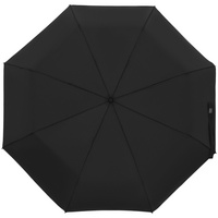 Зонт складной Manifest Color со светоотражающим куполом, черный