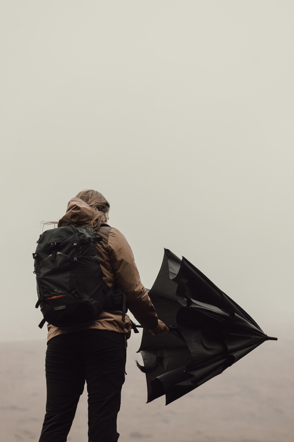 Зонт-трость антишторм Nordic Drift Trail AWARE™ RPET, UPF 50+, d135-140 см