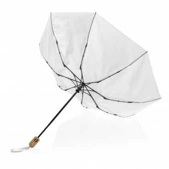 Автоматический зонт Impact из RPET AWARE™ с бамбуковой рукояткой, d94 см фото 