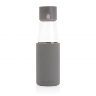 Стеклянная бутылка для воды Ukiyo с силиконовым держателем, 600 мл фото 