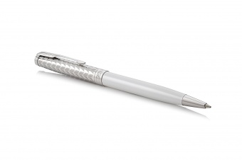 Ручка шариковая Parker Sonnet Premium K540 Metal&Pearl PGT CT M черные чернила подар.кор. фото 