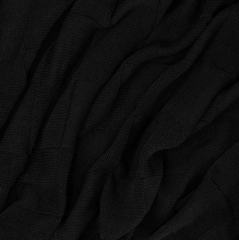 Плед Cella вязаный, черный (без подарочной коробки) фото 