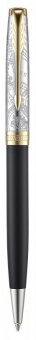 Ручка шариковая Parker Sonnet SE18 K541 Matte Black GT M черные чернила подар.кор. фото 