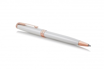 Ручка шариковая Parker Sonnet Premium K540 Pearl PGT M черные чернила подар.кор. фото 