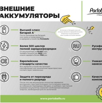 Внешний аккумулятор Elari Plus 10000 mAh, фиолетовый фото 