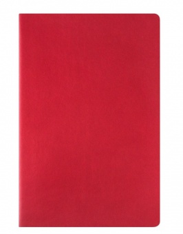 Блокнот Latte new slim, красный/бежевый фото 