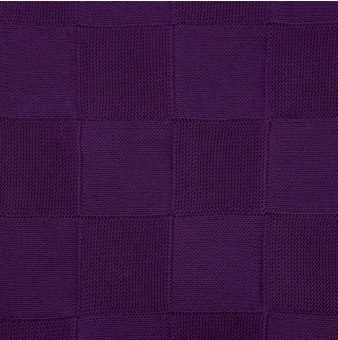 Плед Cella вязаный, фиолетовый (без подарочной коробки) фото 