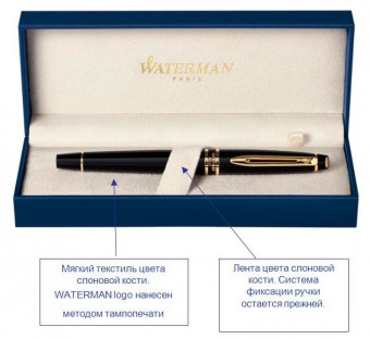 Ручка шариковая Waterman Perspective White CT (M) чернила: синий подарочная коробка палла фото 