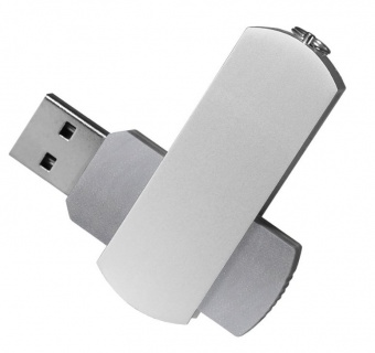 Флешка Elegante 16 Gb, серебряная фото 