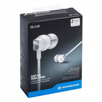 Наушники Sennheiser CX 3.00 внутриканальные, черные фото 