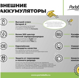 Внешний аккумулятор Elari Plus 10000 mAh, оранжевый фото 
