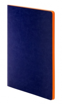 Блокнот River side slim, синий/оранжевый фото 
