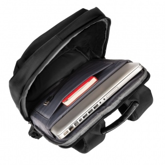 Бизнес рюкзак Taller  с USB разъемом, черный фото 