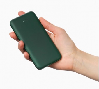 Внешний аккумулятор Elari Plus 10000 mAh, зеленый фото 