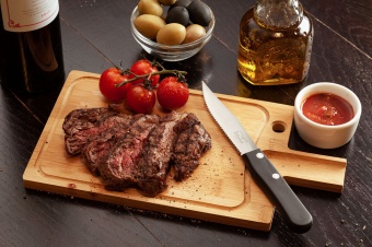Разделочная доска и нож для стейка Steak фото 