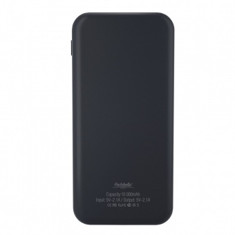Внешний аккумулятор с подсветкой Luce 10000 mAh, черный фото 