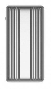 Металлический аккумулятор Hard Ridge, 10000 мАч, серебристый фото 