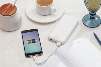 Аккумулятор Quick Charge Wireless 10000 мАч, черный фото 