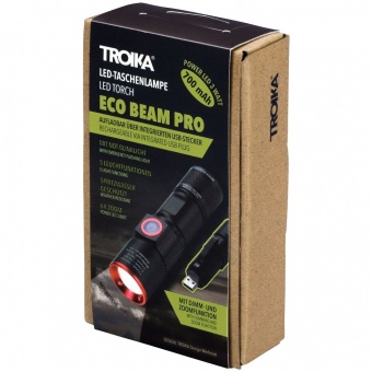 Аккумуляторный фонарик Eco Beam Pro, черный фото 