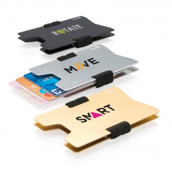 Алюминиевый чехол для карт с защитой от сканирования RFID фото 