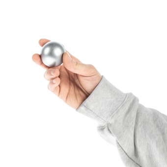 Антистресс-мяч Mash, серебристый фото 