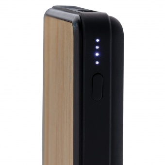 Бамбуковый беспроводной внешний аккумулятор Fashion, 8000 mAh фото 