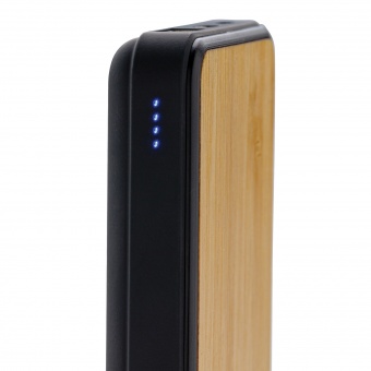 Бамбуковый карманный внешний аккумулятор Fashion, 5000 mAh фото 
