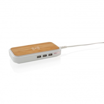 Беспроводная док-станция Bamboo 5W c 3 USB-портами фото 