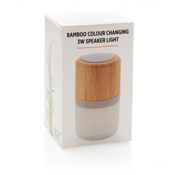 Беспроводная колонка Bamboo, меняющая цвет, 3 Вт фото 
