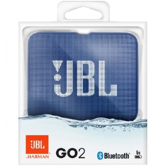 Беспроводная колонка JBL GO 2, синяя фото 