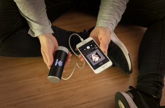 Беспроводная колонка Light Up с функцией внешнего аккумулятора на 2200 мАч, 3W фото 