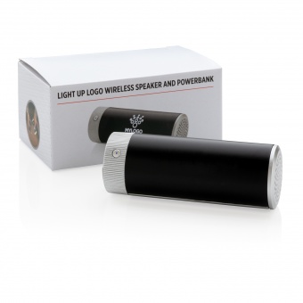 Беспроводная колонка Light Up с функцией внешнего аккумулятора на 2200 мАч, 3W фото 
