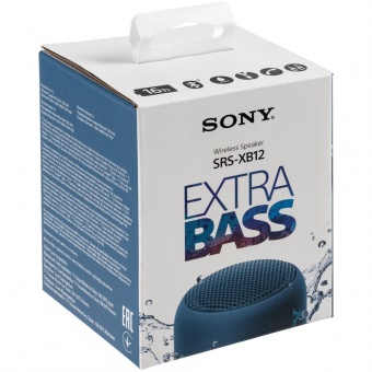 Беспроводная колонка Sony SRS-XB12, синяя фото 