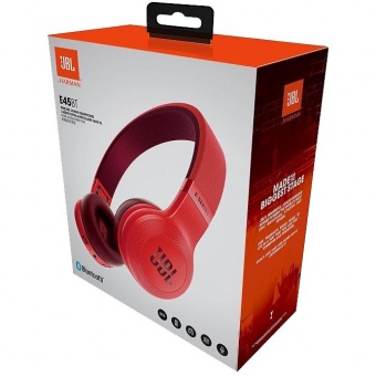 Беспроводные наушники JBL E45BT, красные фото 