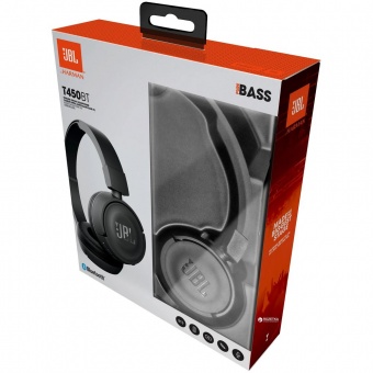 Беспроводные наушники JBL T450BT, черные фото 