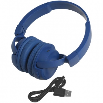 Беспроводные наушники JBL T450BT, синие фото 