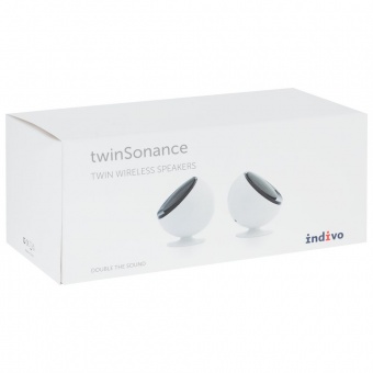 Беспроводные стереоколонки twinSonance, белые фото 
