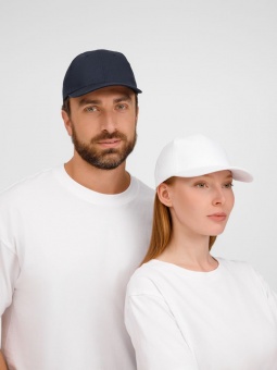 Бейсболка Apollo, белая фото 