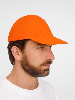 Бейсболка Apollo, оранжевая фото 