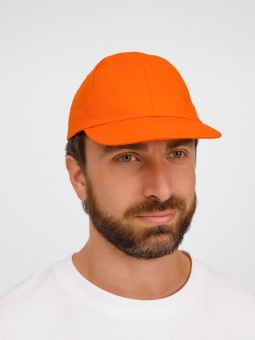 Бейсболка Apollo, оранжевая фото 