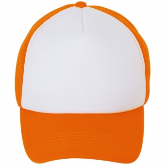 Бейсболка BUBBLE, оранжевый неон с белым фото 