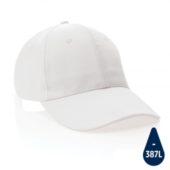 Бейсболка Impact из переработанного хлопка AWARE™, 6 клиньев, 280 г/м2 фото 