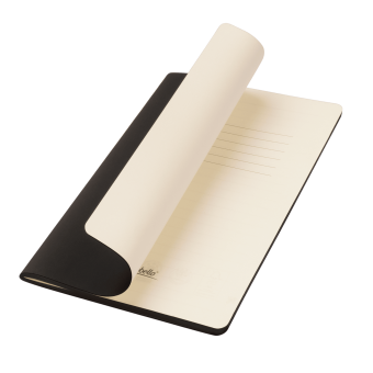 Блокнот Alpha slim, черный фото 